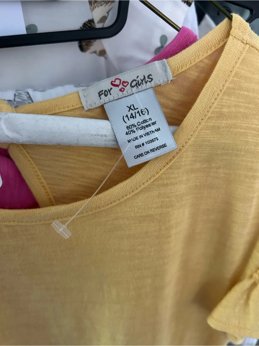 For girls lightweight yellow